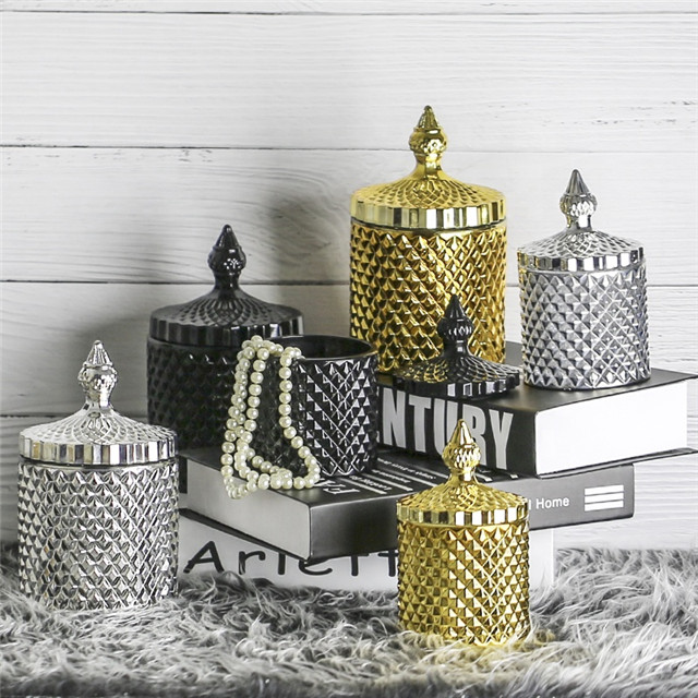 Luxury Geo Rose Gold Candle Jar