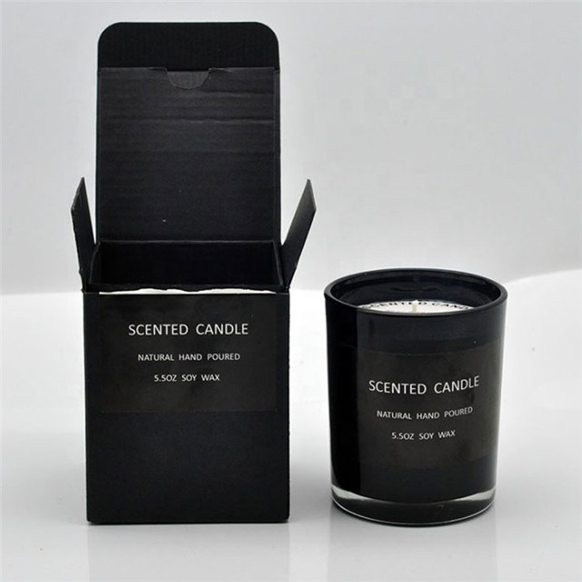 Large Matte Gift Black Candle Jar