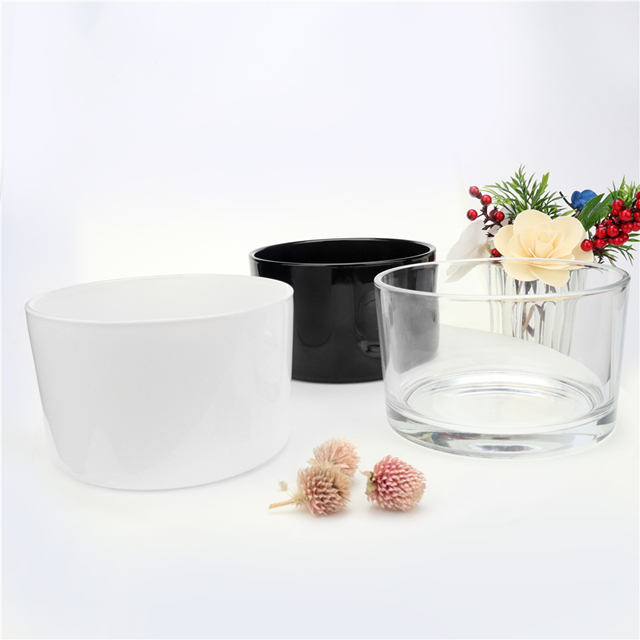 Glossy Candle Holder With Lid Home Decorative