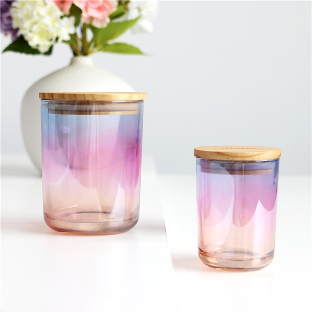 Heat Resistant Custom Iridescent Candle Jar