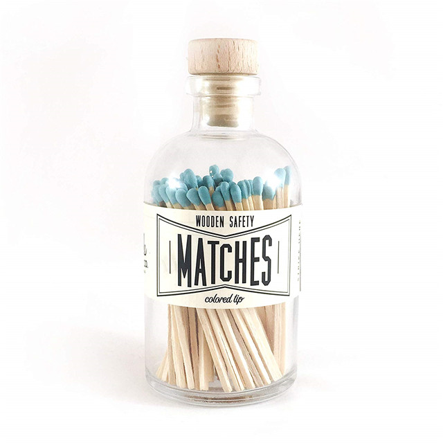 Home Decoration Safety Matches in Glass Container