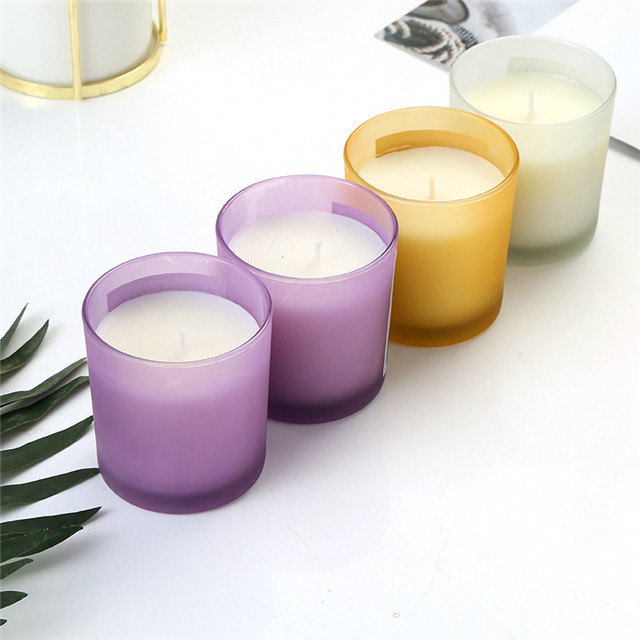 Nordic Glass Frosted Candlestick Cup