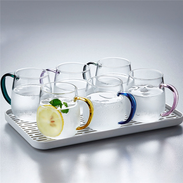Large Water Drinking Glass With Handle