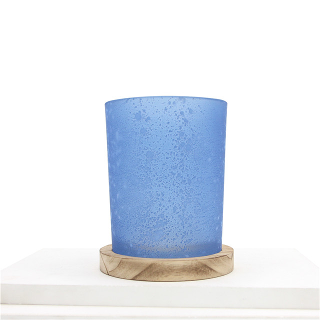 Unique Custom Colored Frosted Candle Holder