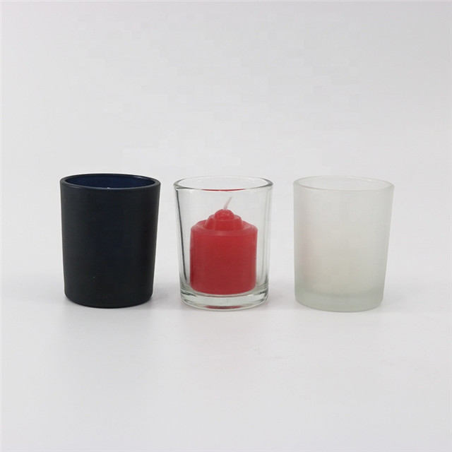 Classic Matte Frosted Black Candle Container