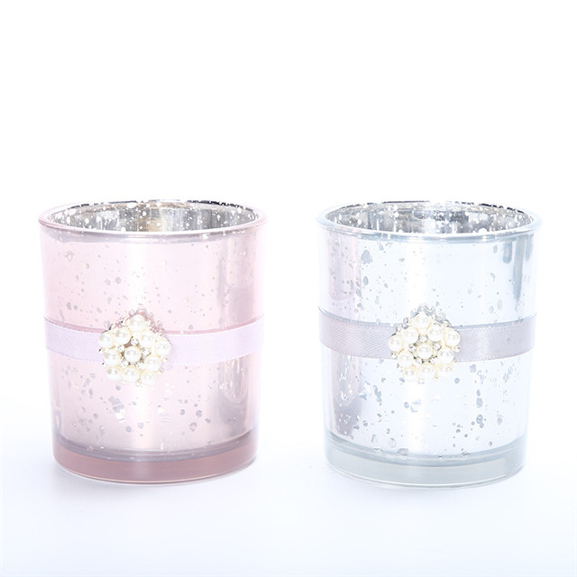 Christmas Vintage Romantic Lightweight Candle Vessel