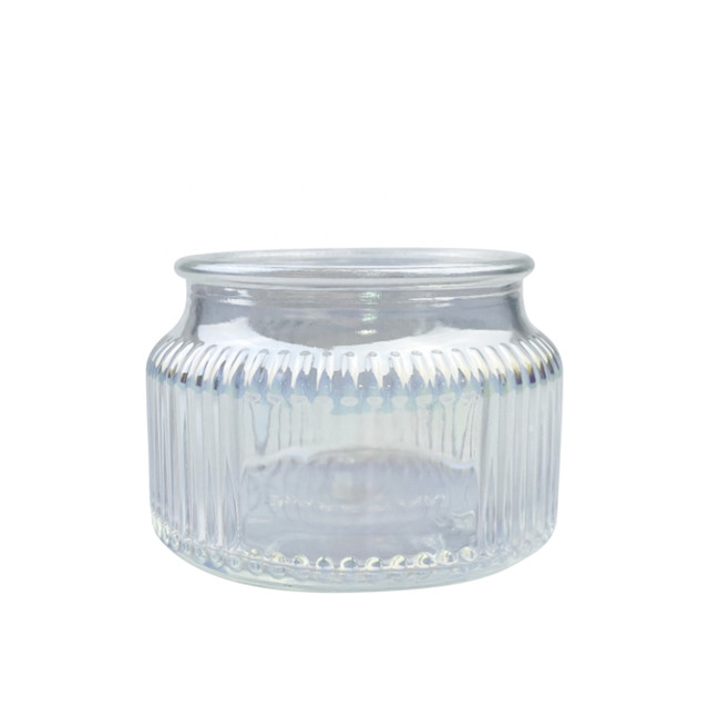 Transparent Clear Design Large Candle Jar