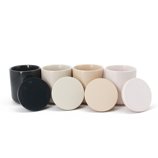 Custom Scented Round Ceramic Candle Jar