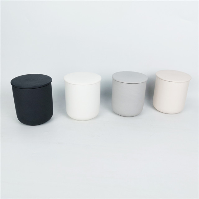 Ceramic Votive Matt White Candle Container 